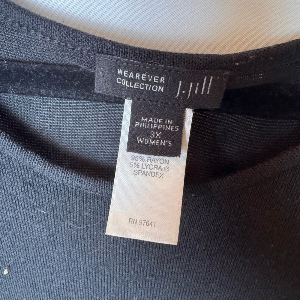 J. Jill Black Wearever Collection Women's Dress Size 3X - Picture 3 of 11